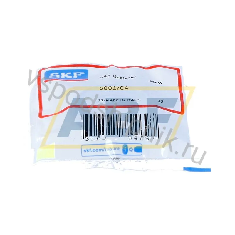 Подшипник шариковый радиальный однорядный 6001/C4 SKF 360