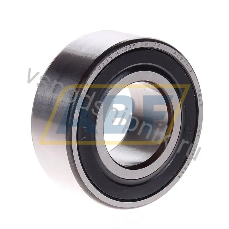 Радиально-упорный шариковый подшипник двухрядный 3206A-2RS1/MT33 SKF 360