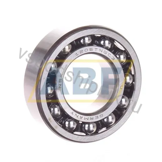 Самоустанавливающийся шариковый подшипник двухрядный 1205TNG C3 NSK 25×52×15 мм
