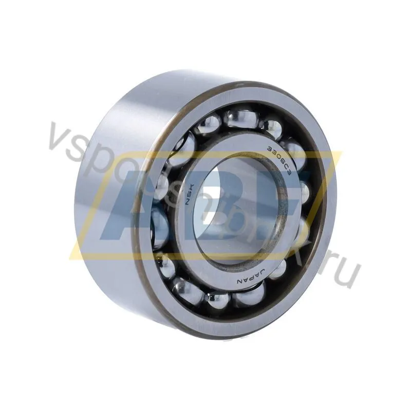 Подшипник шариковый радиально-упорный двухрядный 3306C3 NSK 360