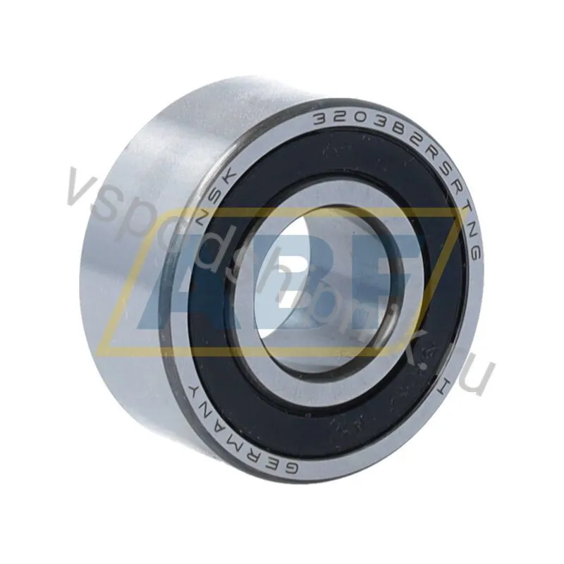 Подшипник шариковый радиально-упорный двухрядный 3203B 2RS TNG NSK 360