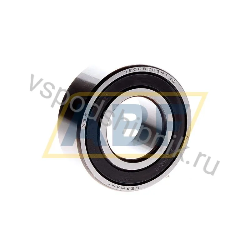 Подшипник шариковый радиально-упорный двухрядный 3206B-2RSRTNG/YRLN5 NSK 360
