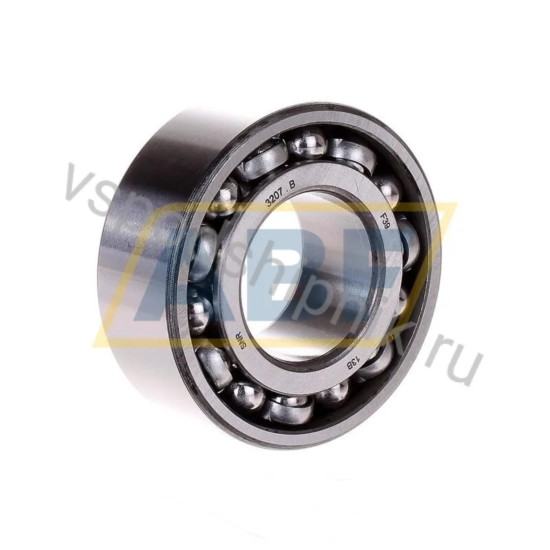Подшипник шариковый радиально-упорный двухрядный 3207B SNR 360