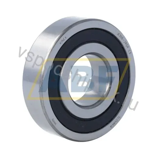 Подшипник шариковый радиальный однорядный 6306-2RSR C3 Kinex 30×72×19 мм