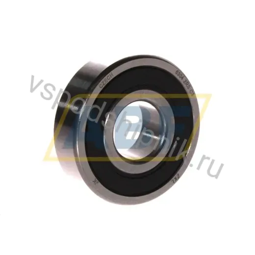 Подшипник шариковый радиальный однорядный 6304 2RS C3 ZKL 20×52×15 мм