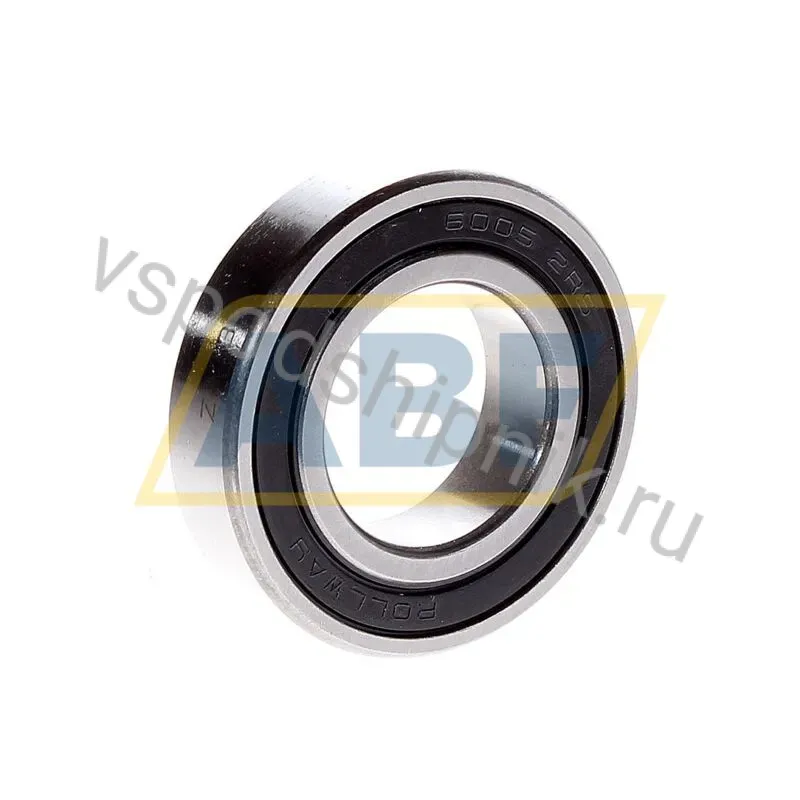 Подшипник шариковый радиальный однорядный 6005 2RS Rollway 360