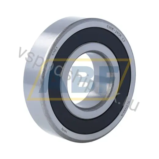 Подшипник шариковый радиальный однорядный 6308-2RSR C3 Kinex 40×90×23 мм
