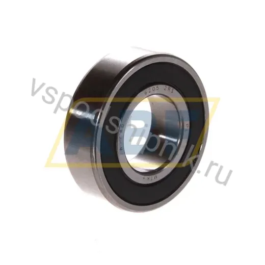 Подшипник шариковый радиальный однорядный 6205 2RS MTK 25×52×15 мм