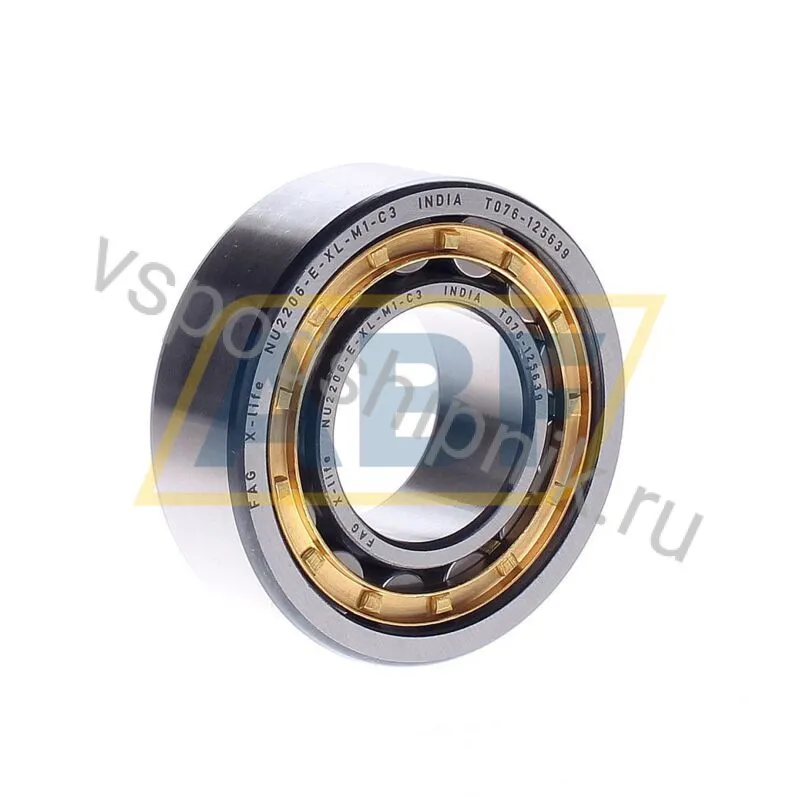 Цилиндрический роликовый подшипник однорядный NU2206-E-XL-M1-C3 FAG 360