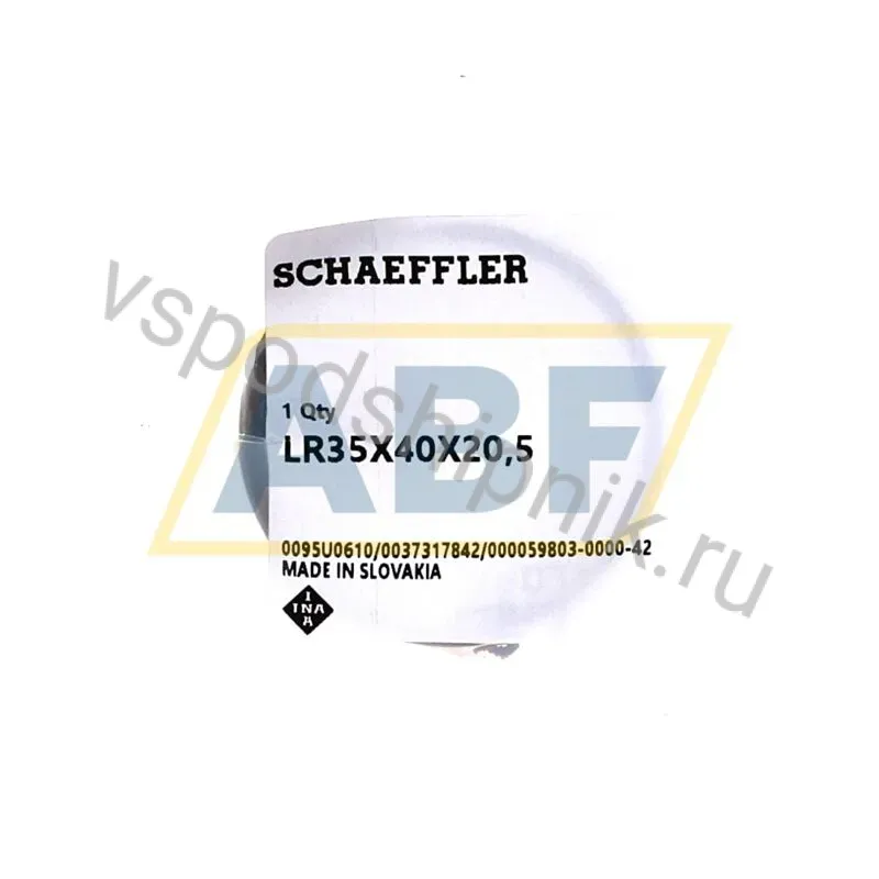 Игольчатый роликовый подшипник с сепаратором LR35X40X20,5 INA 360