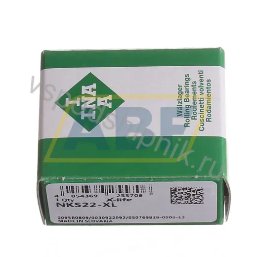 Игольчатый роликовый подшипник с сепаратором NKS22-XL INA