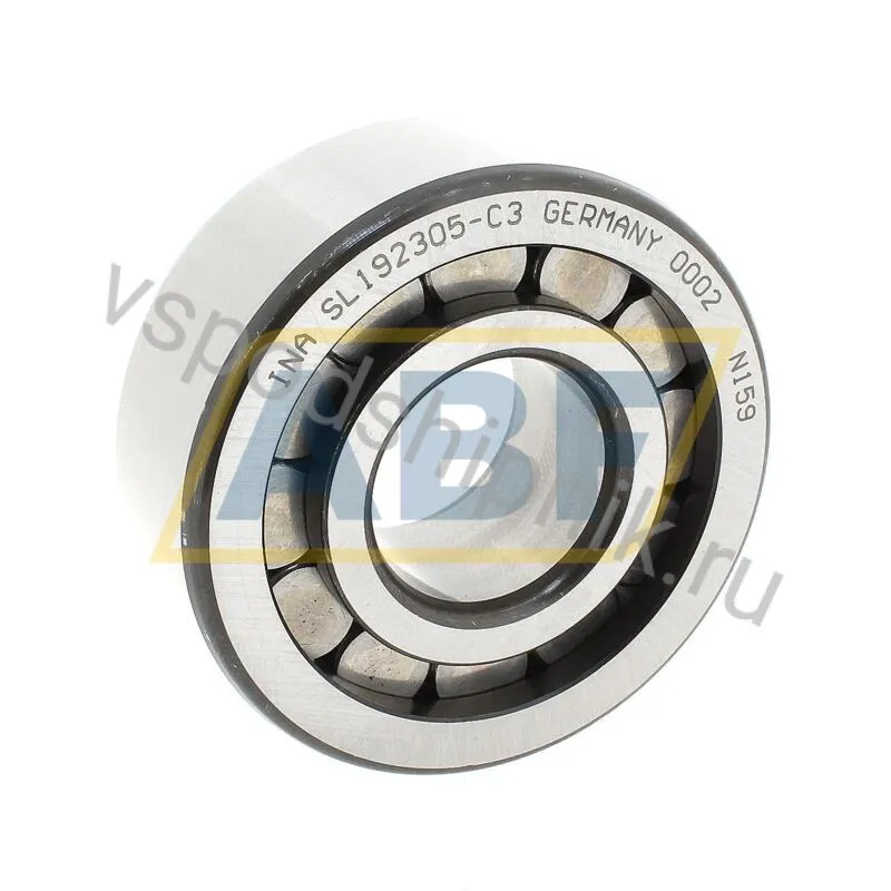 Цилиндрический роликовый подшипник однорядный SL192305-C3 INA 360