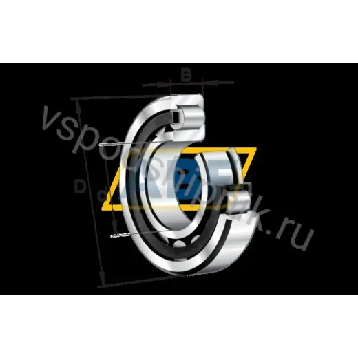 Цилиндрический роликовый подшипник однорядный NJ2980-M1-J30PC-C3 FAG