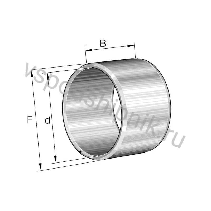 Игольчатый роликовый подшипник с сепаратором IR40X45X30-EGS-RR INA 360