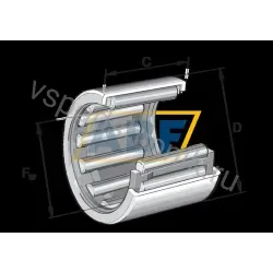 Игольчатый роликовый подшипник HK6032-AS1 INA