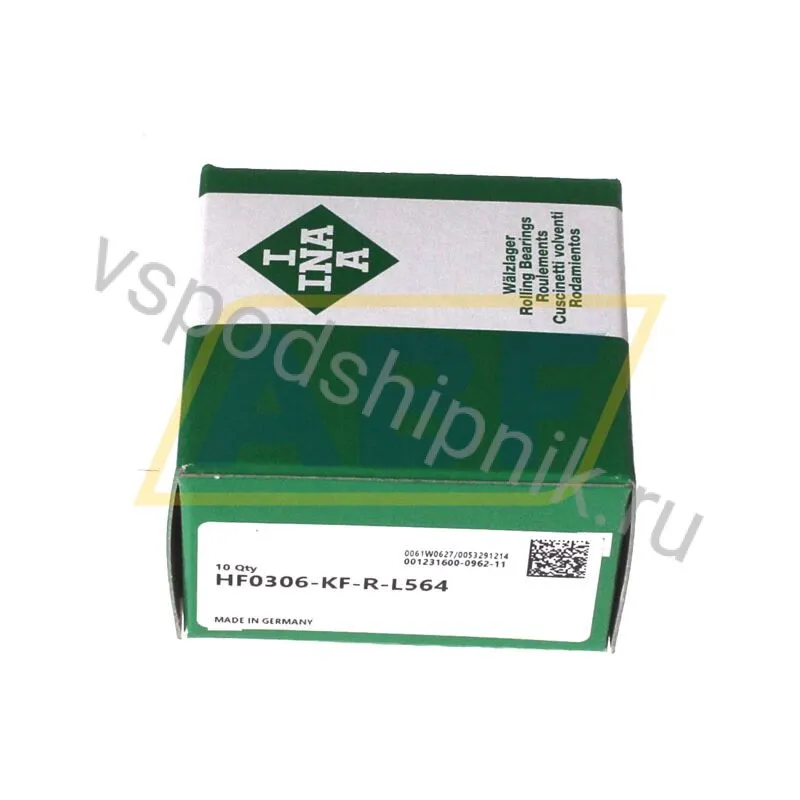 Игольчатый роликовый подшипник с сепаратором HF0306-KF-R-L564 INA 360