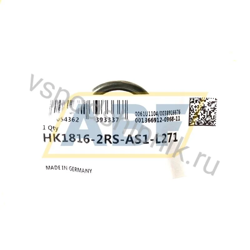 Игольчатый роликовый подшипник с сепаратором HK1816-2RS-AS1-L271 INA 360