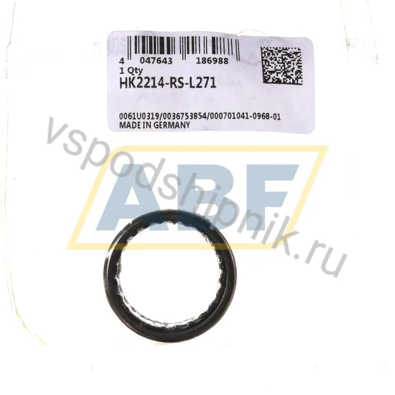 Игольчатый роликовый подшипник с сепаратором HK2214-RS-L271 INA 360