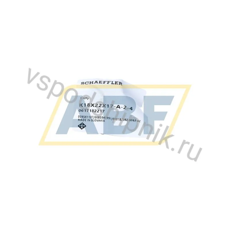 Игольчатый роликовый подшипник с сепаратором K18X22X17-A/0-7 INA 360