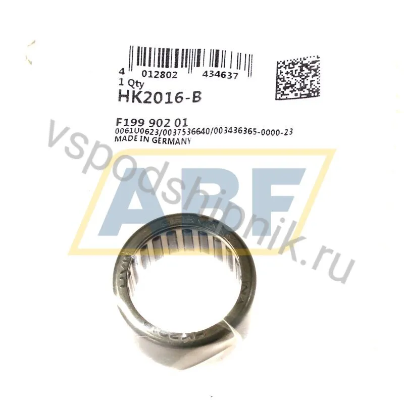 Игольчатый роликовый подшипник с сепаратором HK2016-B INA 360