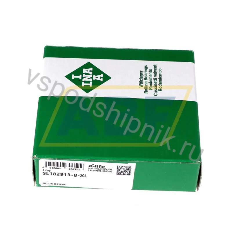 Цилиндрический роликовый подшипник однорядный SL182913-B-XL INA 360