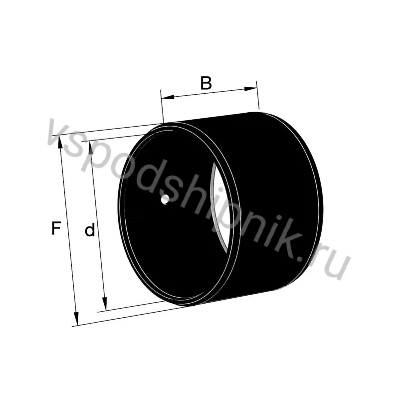 Игольчатый роликовый подшипник с сепаратором IR50X55X20-IS1-EGS INA 360