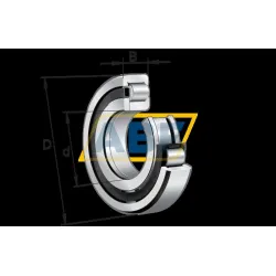 Цилиндрический роликовый подшипник однорядный NUP2326-E-XL-M1-C3 FAG