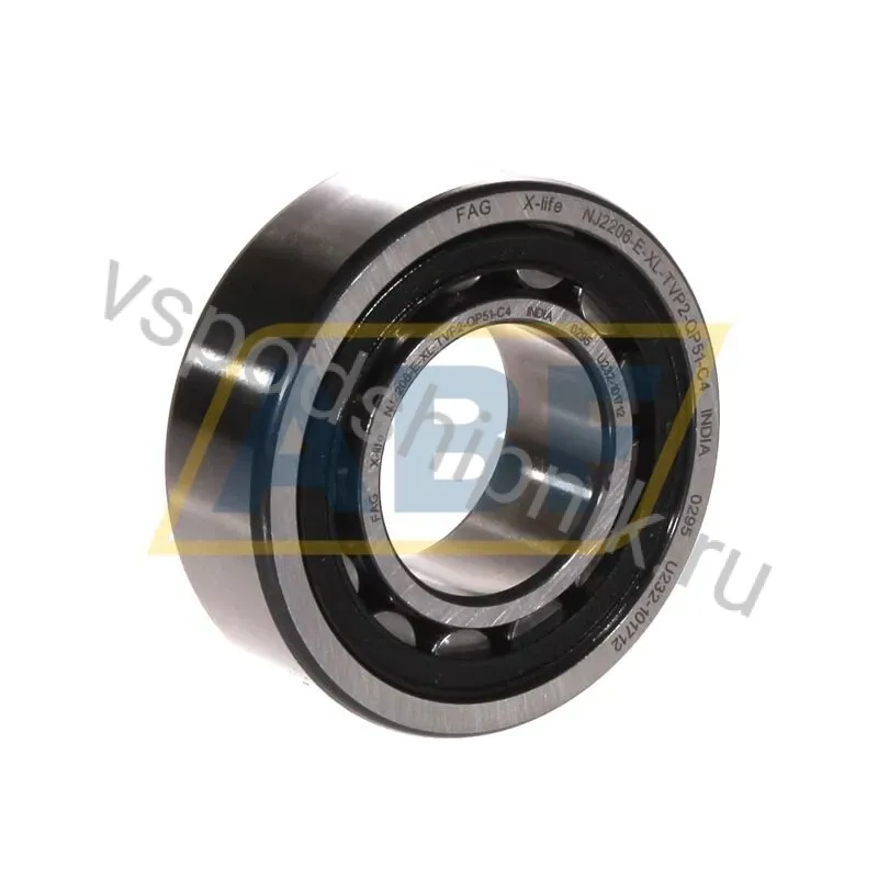 Цилиндрический роликовый подшипник однорядный NJ2206-E-XL-TVP2-QP51-C4 FAG 360