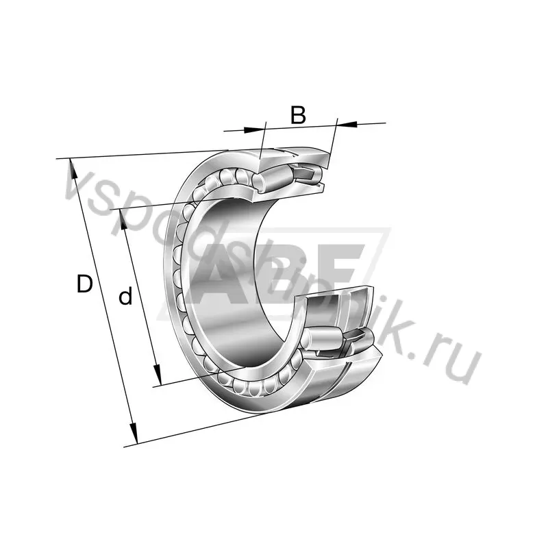 Сферический роликовый подшипник 23940-S-K-MB-C3 FAG 360
