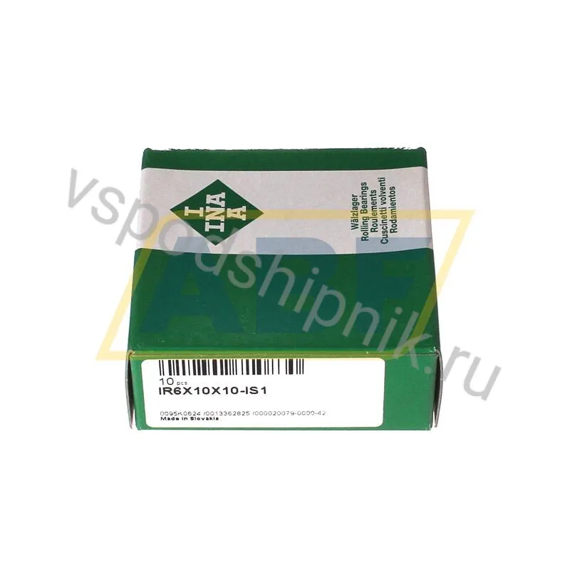 Игольчатый роликовый подшипник с сепаратором IR6X10X10-IS1-XL INA 360