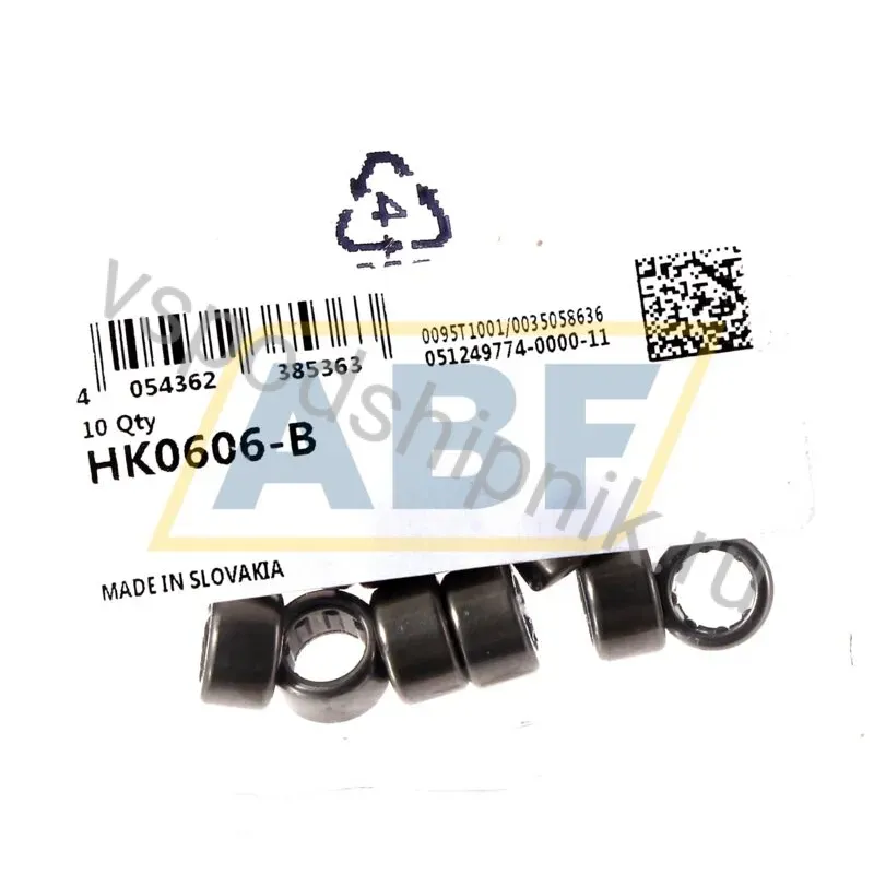 Игольчатый роликовый подшипник с сепаратором HK0606-B INA 360