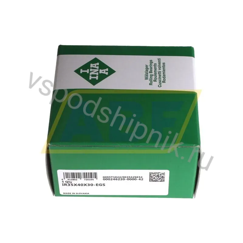 Игольчатый роликовый подшипник с сепаратором IR35X40X30-EGS INA 360