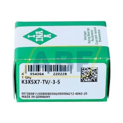 Игольчатый роликовый подшипник с сепаратором K3X5X7-TV/-3-5 INA