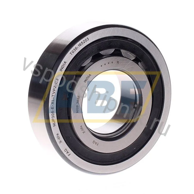 Цилиндрический роликовый подшипник однорядный NUP308-E-XL-TVP2-C3 FAG 360