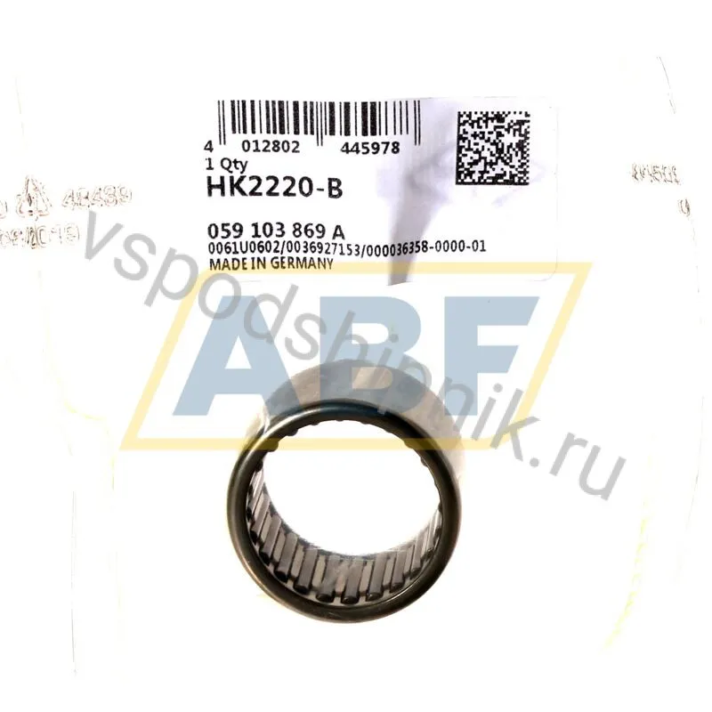 Игольчатый роликовый подшипник с сепаратором HK2220-B INA 360