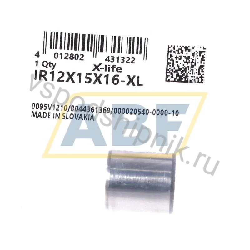 Игольчатый роликовый подшипник с сепаратором IR12X15X16-XL INA 360
