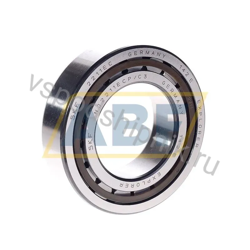 Цилиндрический роликовый подшипник NJ NJ2211ECP/C3 SKF 360