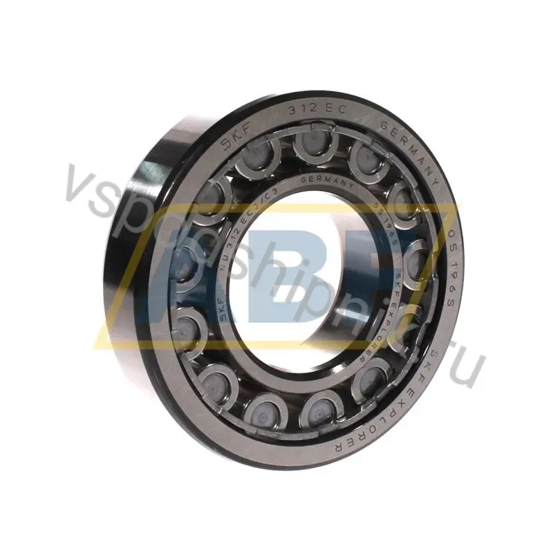 Цилиндрический роликовый подшипник NU NU312ECJ/C3 SKF 360