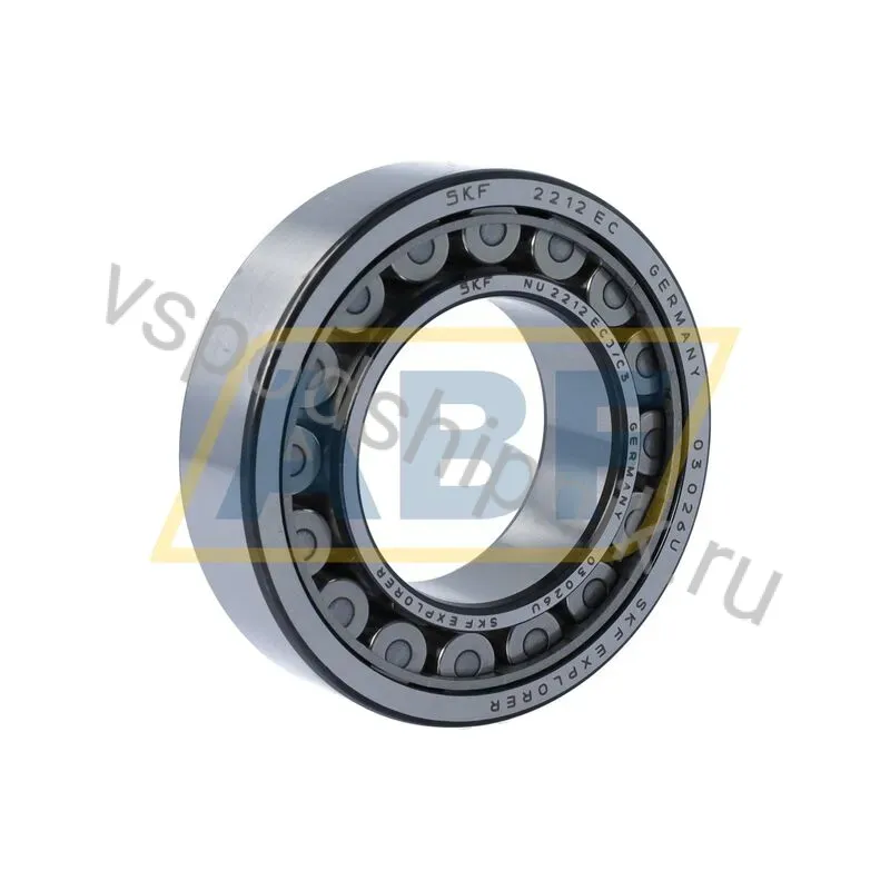 Цилиндрический роликовый подшипник NU NU2212ECJ/C3 SKF 360