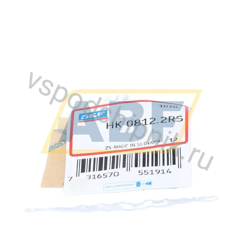 Игольчатый роликовый подшипник с сепаратором HK0812.2RS SKF 360