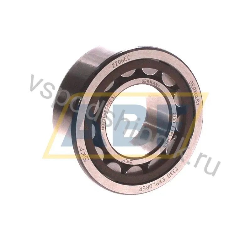 Цилиндрический роликовый подшипник NU NU2206ECP/C3 SKF 360