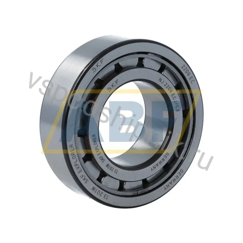 Цилиндрический роликовый подшипник NJ NJ2208ECJ/C3 SKF 360