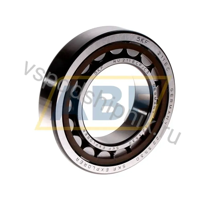 Цилиндрический роликовый подшипник NU NU211ECP/C3 SKF 360