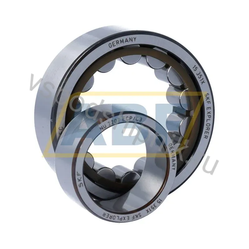 Цилиндрический роликовый подшипник NU NU2207ECP/C3 SKF 360