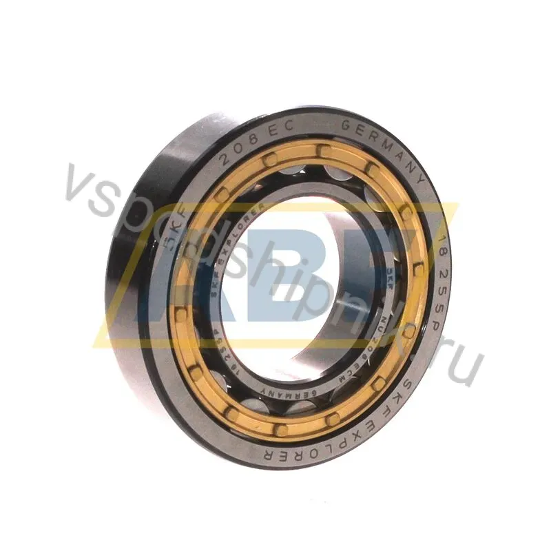 Цилиндрический роликовый подшипник NU NU208ECM SKF 360
