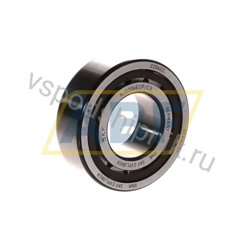 Цилиндрический роликовый подшипник NJ NJ2206ECP/C3 SKF 360