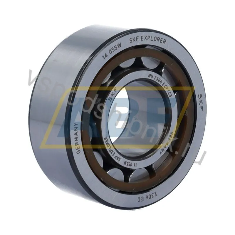 Цилиндрический роликовый подшипник однорядный NU2306ECP/C3 SKF 360
