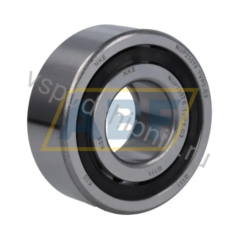 Цилиндрический роликовый подшипник однорядный NUP2307-E-TVP3-C3 NKE 360
