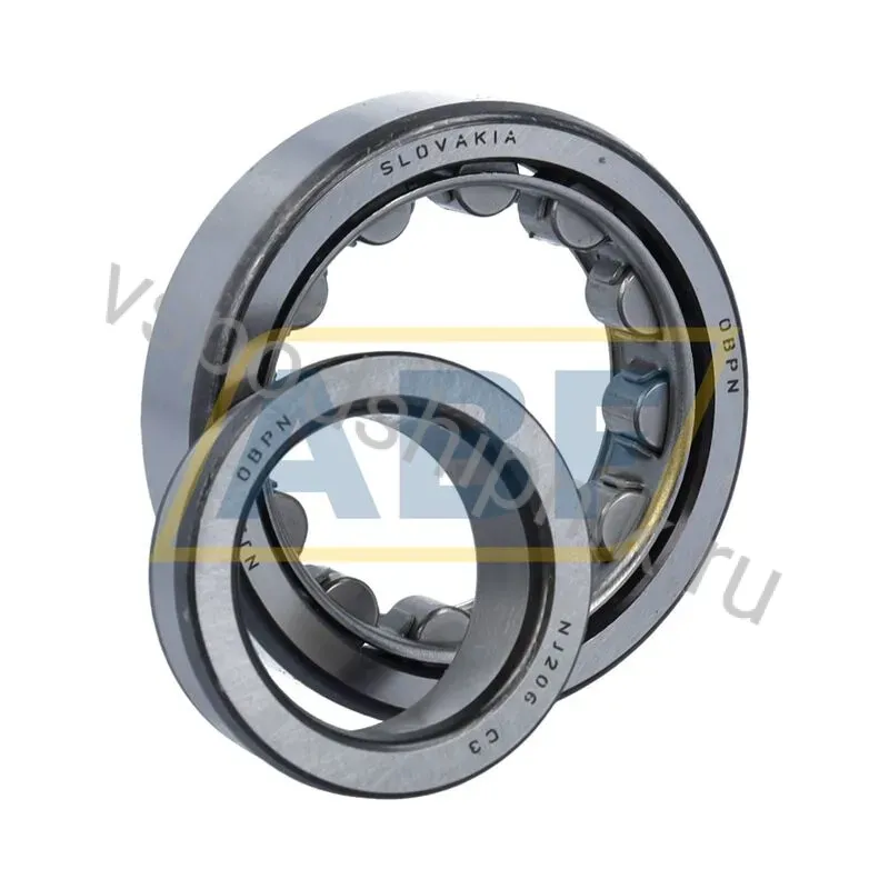 Цилиндрический роликовый подшипник однорядный NJ206C3 ZKL 360