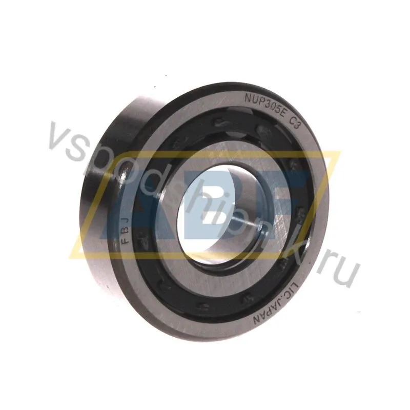 Цилиндрический роликовый подшипник однорядный NUP305E C3 FBJ 360